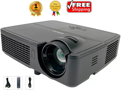 Runderneuert InFocus IN2126 DLP Projektor Tragbar 3200 Lumen 4k HDMI 3D Paket