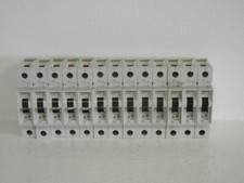 LOT OF 13 SIEMENS 5SX21-C6 USED 6A 230/400V CIRCUIT BREAKERS 5SX21C6