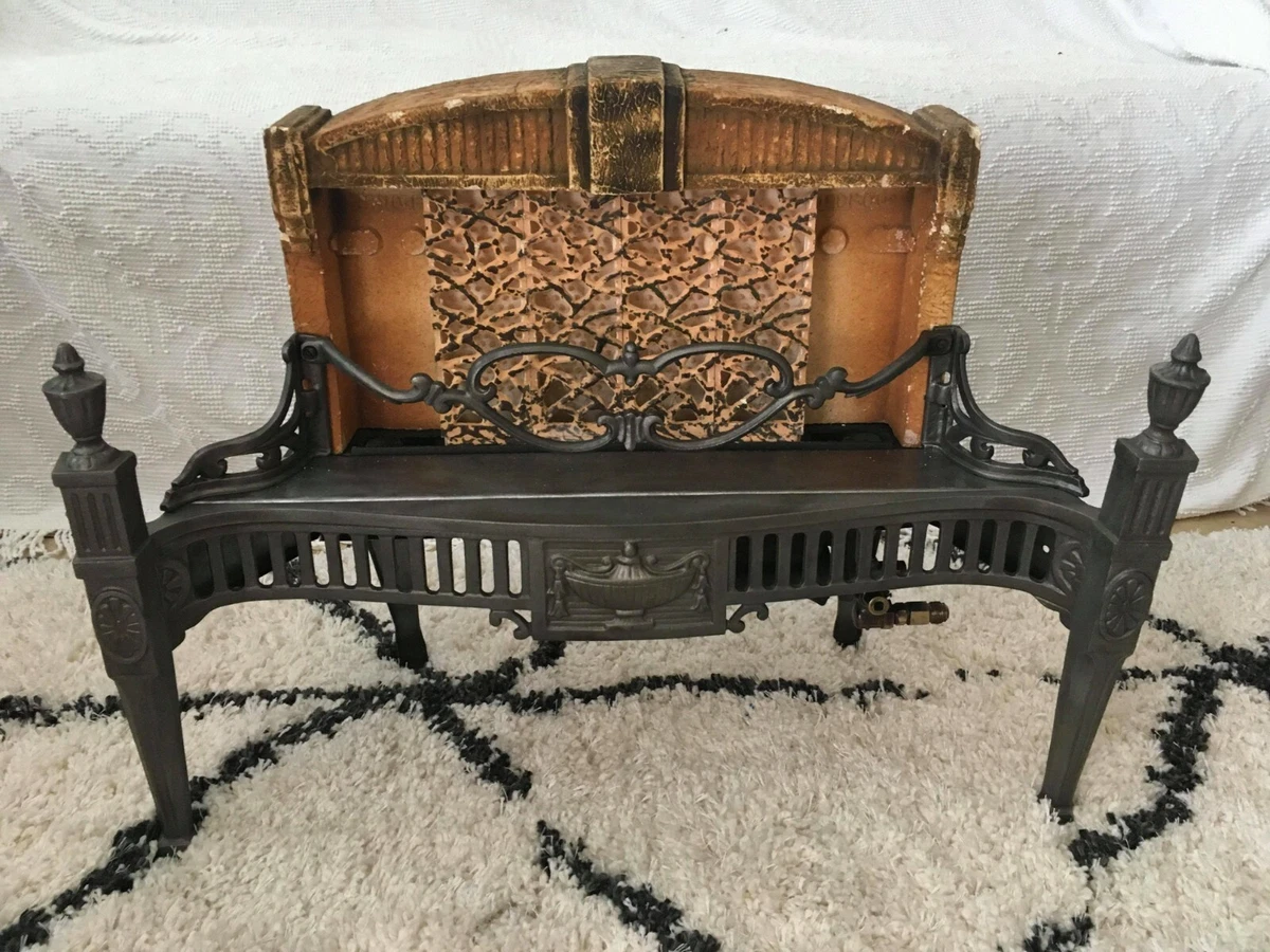Antique Gas Space Heater 1929 W.L. Sharp Cast Iron Stove Fireplace Insert |  eBay