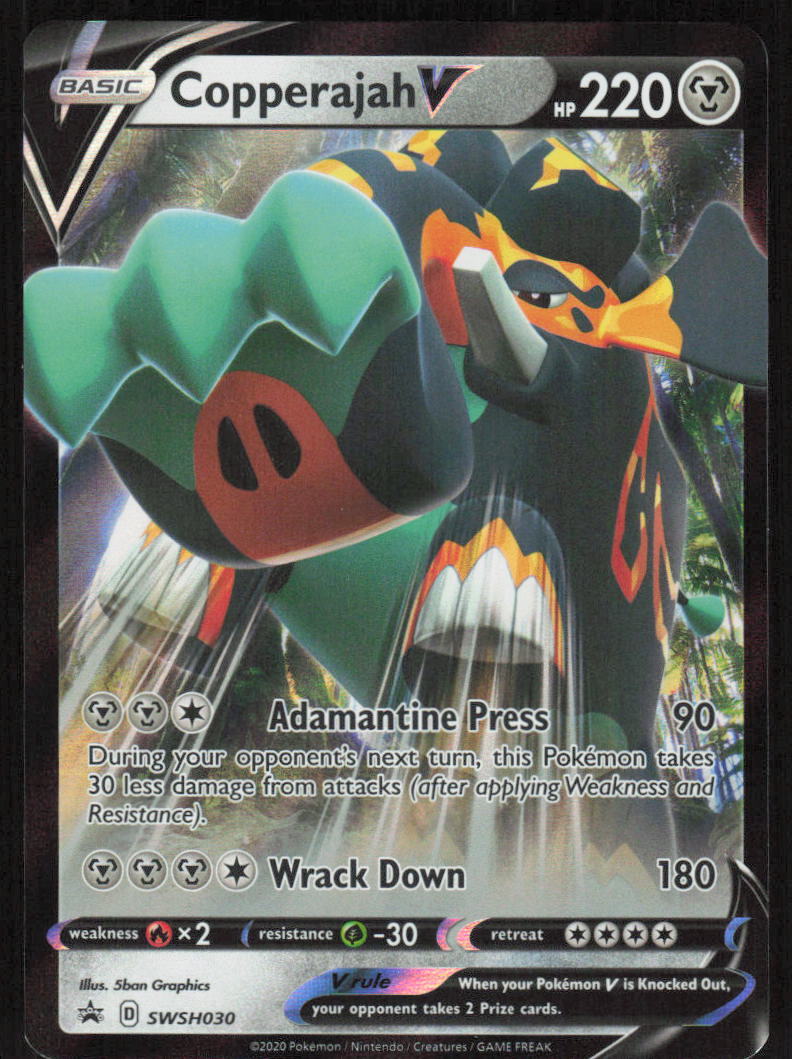 Pokemon TCG SWSH: Sword & Shield Promo Cards #SWSH030 Copperajah V NM