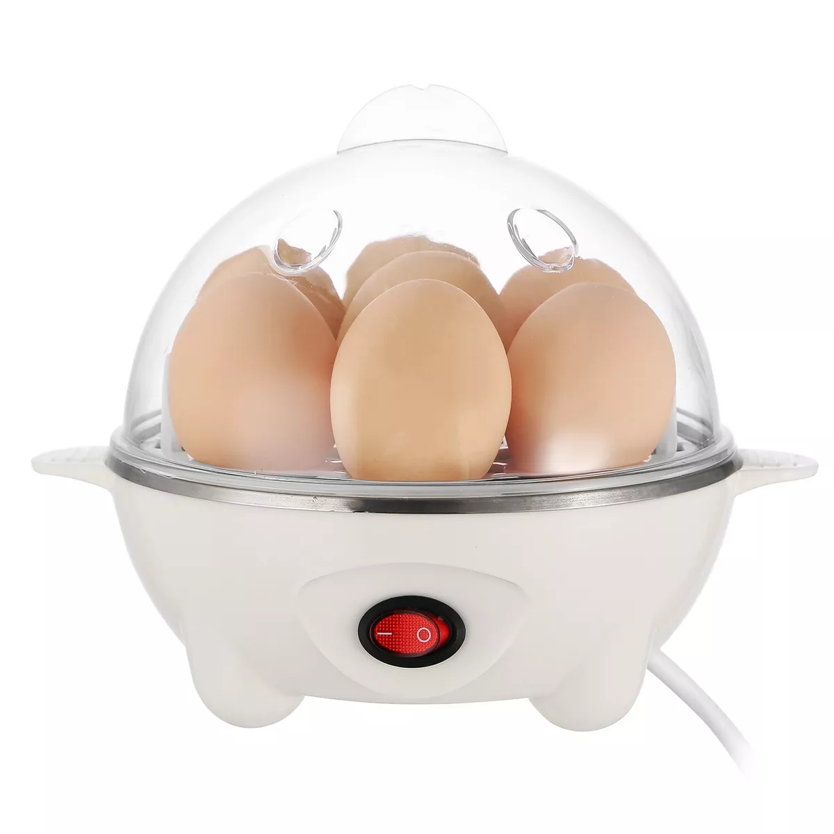 Electric Egg Cooker Auto Shut Off Hard Boiled Egg Maker Measuring