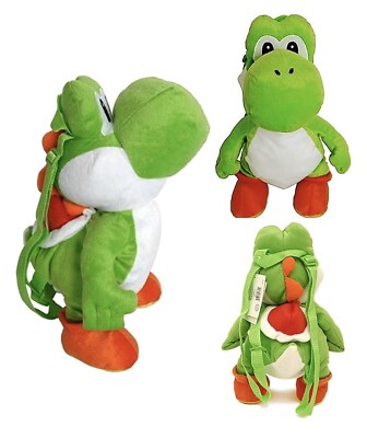 Yoshi 18'' Stuffed Plush Backpack ( 100% New/ Authentic Licensed)