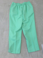 Alfred Dunner Classics Palm Green Elastic Waist Pull On Pants 18W 04801 S6 NEW