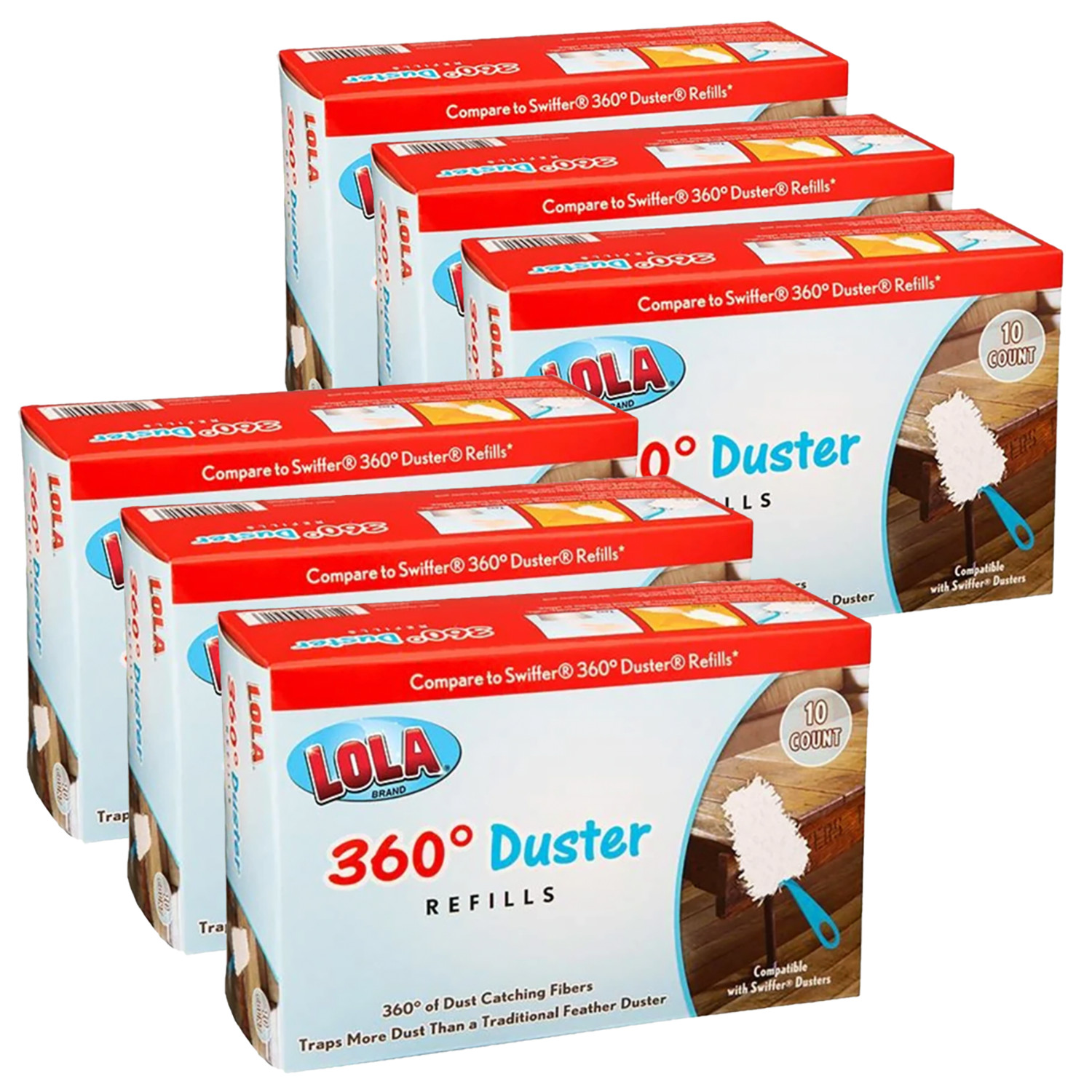 360 Duster Starter Kit 60 Pk -1 Handle w/ 5 Duster Refills E