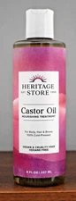 Heritage Store Castor Oil 8 fl oz Nourishing Treatment 100% Cold Pressed 237ml