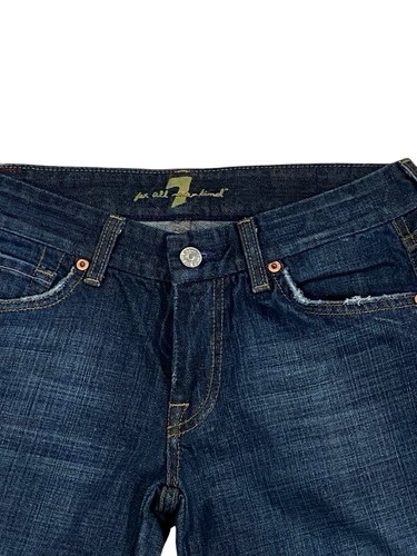 Jeans de Bolsillo Talla 28 7 Para Toda la Humanidad “A” Hechos en EE. UU. Estilo U130061U-061U De Colección - Imagen 8 de 10
