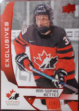 ANN-SOPHIE BETTEZ  #50  2019 TEAM CANADA WOMEN'S... RED EXCLUSIVES .....031/250