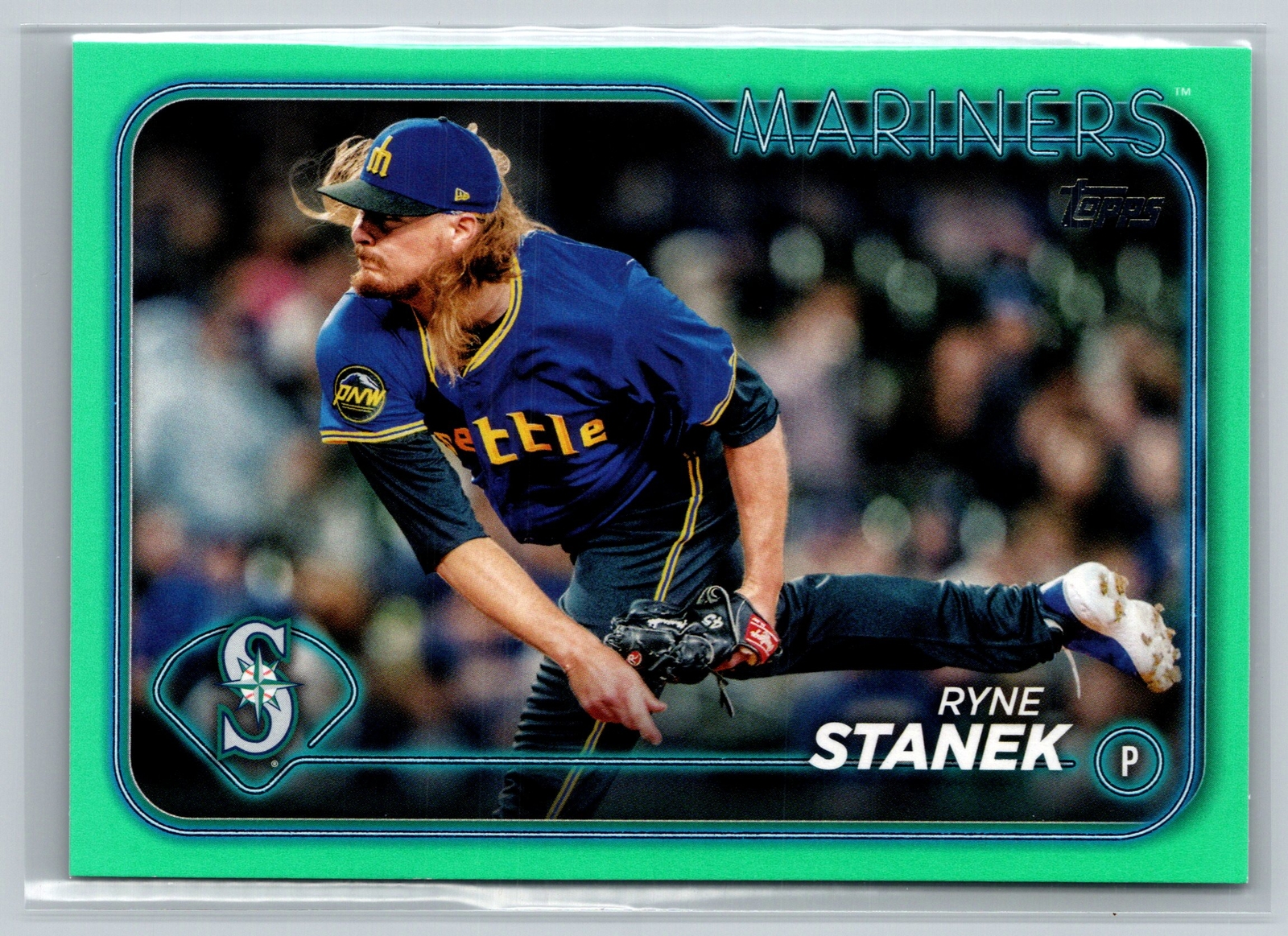 2024 Topps Update #US121 Ryne Stanek Aqua