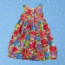 Vintage Sostanza 80s all over fruit print dress size large