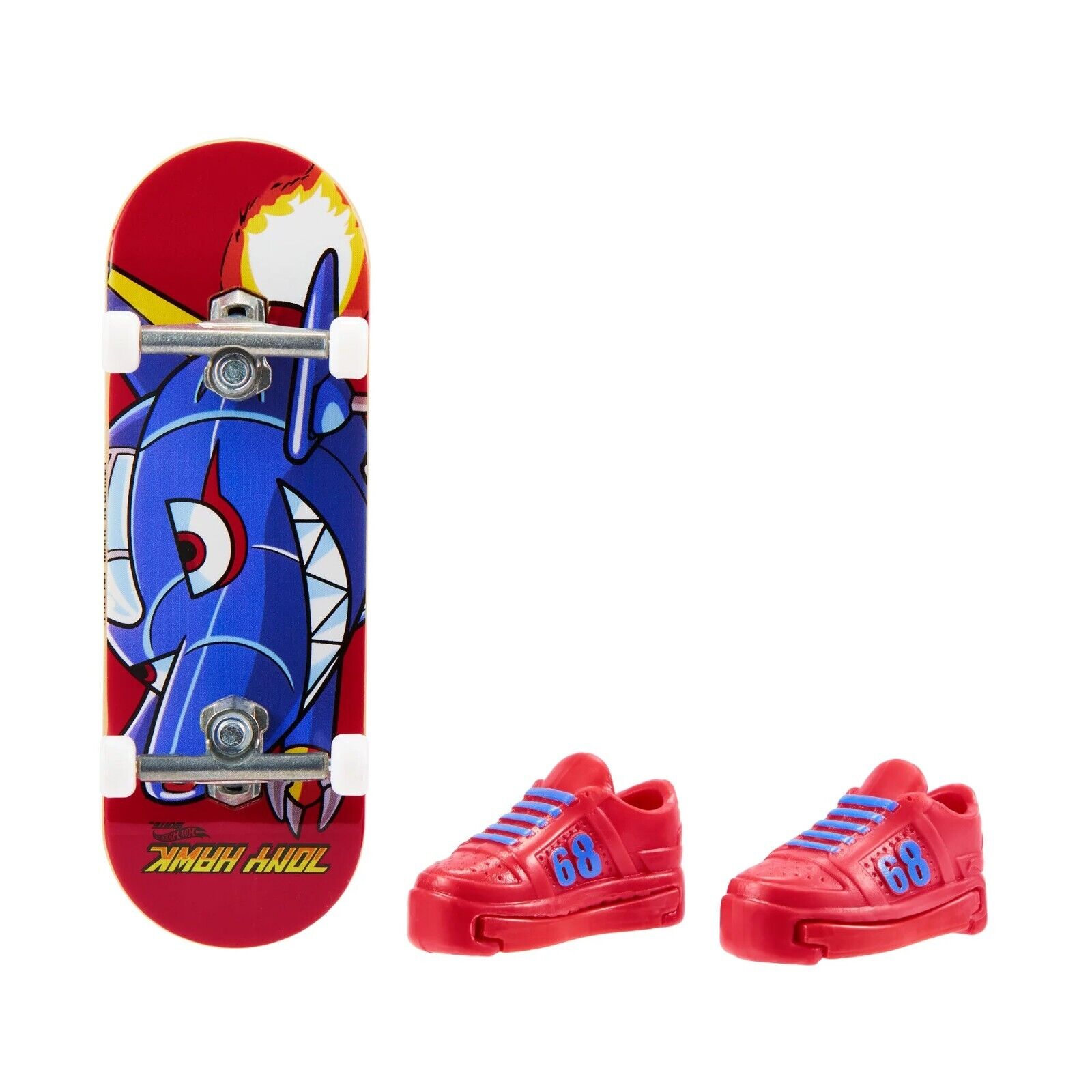 Hot Wheels Skate Tony Hawk Collector Set, Fingerboard, Pair of Skate Shoes  & Car (Styles May Vary)