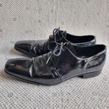Prada Milano Men's Square Toe Derby's in Patent Leather Eur 42