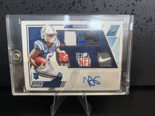 Anthony Gould 1/1 Zenith RC Patch Auto NFL Shield. Nike Patch Laundry Tag