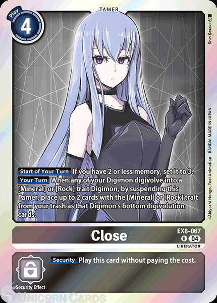 EX8-067 Close : Rare Digimon Card : EX08: Chain of Liberation