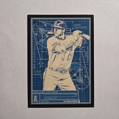 大谷翔平Topps Series 1 Blue Parallel 1:1393 2024 Topps Series 1 SHOHEI OHTANI SUPERSTAR BLUEPRINT BLACK /299