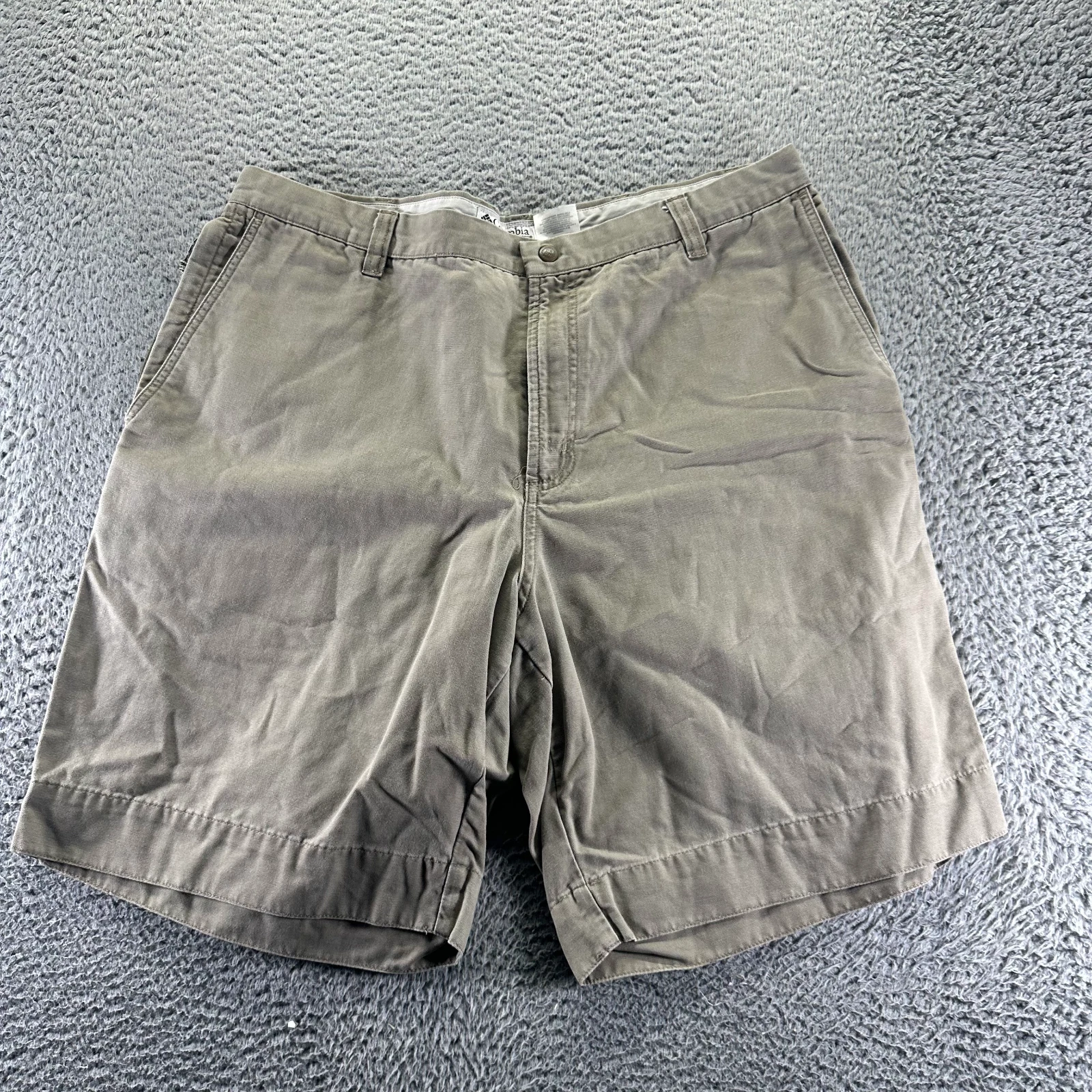 Columbia Shorts Mens 38 Brown Cotton Fishing Hiking Camping Outdoor Workwear