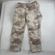 US Military Desert Storm Chocolate Chip Cargo Pants Men's 35" W x 30" Inseam