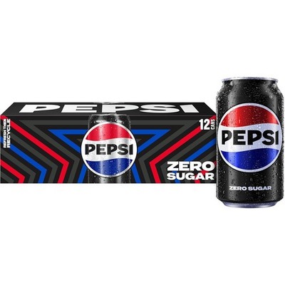 PEPSI Zero Sugar Cola Soda, 12 Fl Oz Cans (Pack of 12)  (Very Fast Shipping)....
