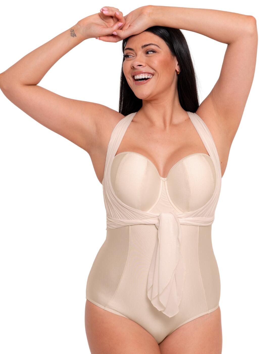 38E Curvy Kate Wrapsody Swimsuit Multiway Bandeau Wired Womens Swimwear CS005600