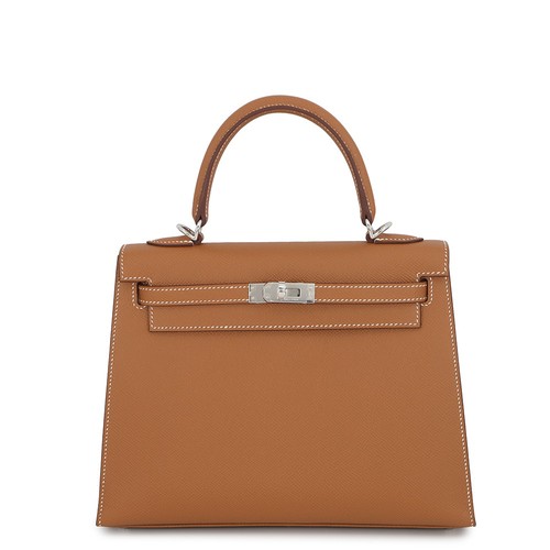 HERMES Kelly Sellier Size 25 Epsom Gold
