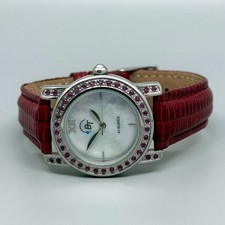 BT Damen Uhr - Quartz - 42 echte Rubine & Perlmutt - Edelstahl