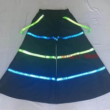 3-Stripe Mixed Color Melbourne Shuffle Death God Pants Flared Leg Reflective Cos