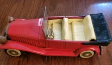 Vintage 1929 Coupe  Tin Convertible Friction Collectable