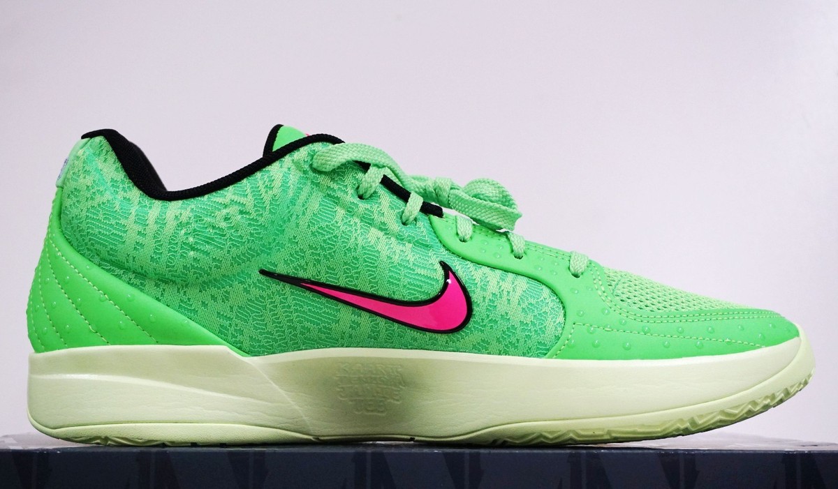 NEW Men\'s Sizes Nike Ja 2 NRG NY Scratch Green Basketball Shoes IB8235-300 Nike JA 2 NRG Morant Basketball NY vs. NY Scratch Green  main image 3
