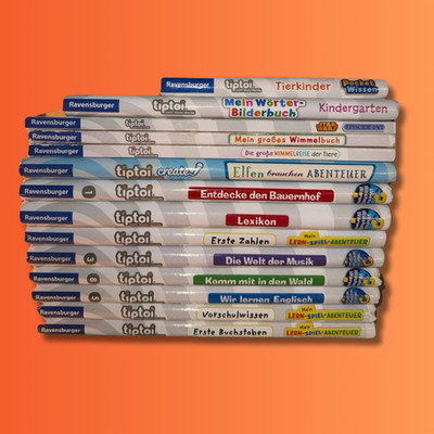 tiptoi Bücher Auswahl, viele Bücher, groß, klein, verschiedene Versionen