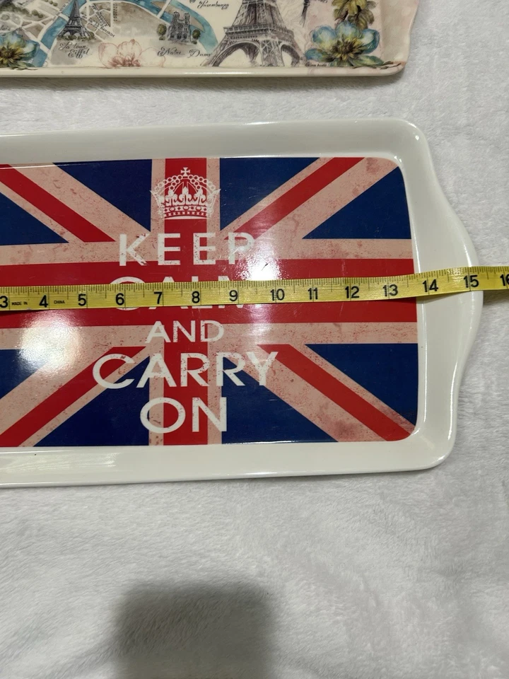 Two Decorative Plastic Trays:Makeup, Jewelry, Or Decoration - Image 3 of 4