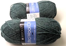 2 Berroco Ultra Wool DK 100% Superwash Wool 100gm/ 292yds 83158 Heather Green DS