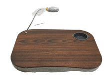 Laptop Cushion Portable Lap Top Tray Reading Table w/ 5 LED Light  Cup Holder