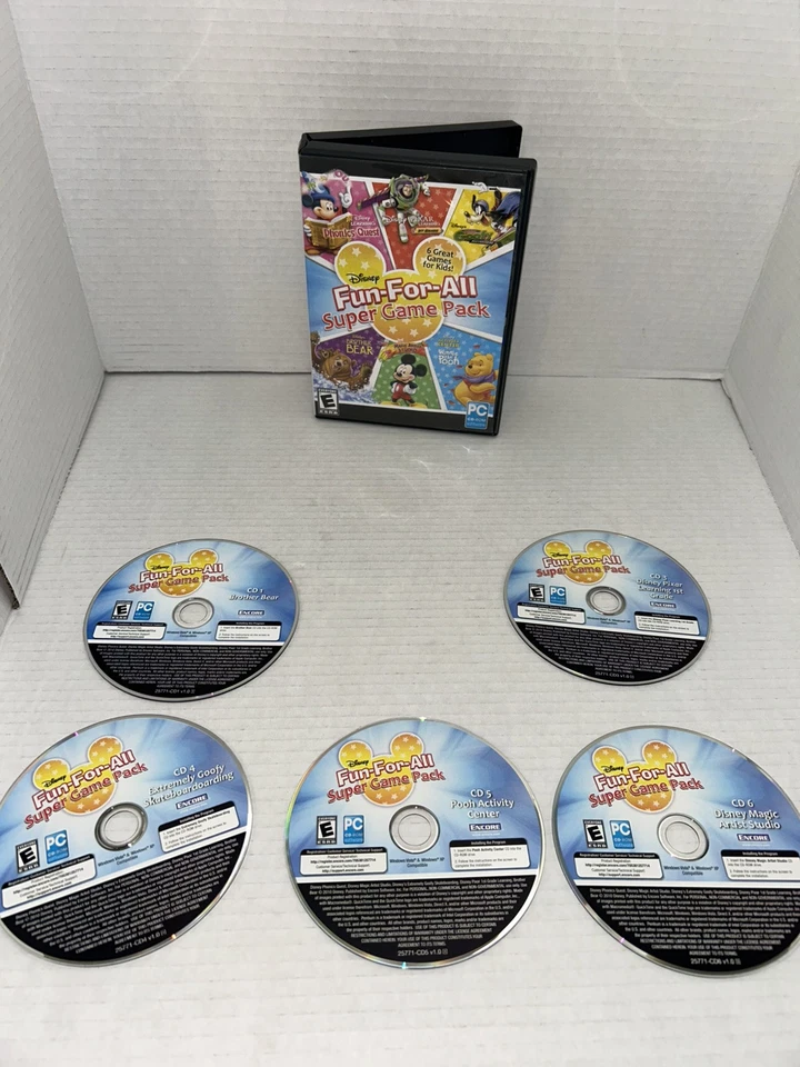 Disney Fun For All Super Game Pack Educational 5 CD Missing Disc 2 for PC - Image 4 of 4