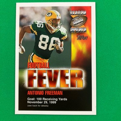 Antonio Freeman 2000 Topps Season Opener Football Fever Nov 29 Green Bay Packers