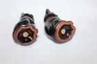 pair of pottery black cats salt & pepper shakers — photo 3