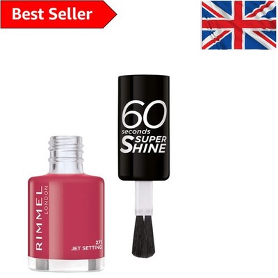 Rimmel 60 Seconds Super-Shine Nagellack, Jet Setting 271 - 8ml Glamour