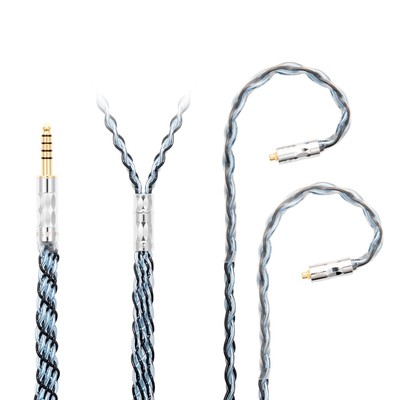 MMCX 4.4mm Balanced Cable - 5N OCC Copper Silver for Dunu TITAN6/DK3001Pro/DK...