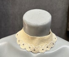 Vintage collar necklace w/ rhinestones Victorian