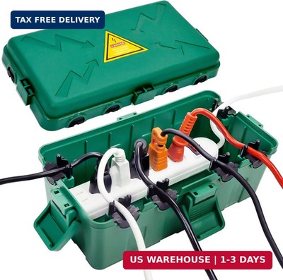 Hrensaw Medium Outdoor Electrical Box(10.6x5.7x4.9inch),Weatherproof Connection 