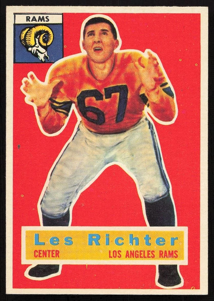 Les Richter trading card