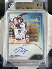 2020 Topps Luminaries Home Run Kings Auto Blue /5 Mike Trout Angels #HRKMT