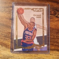 SkyBox 1994-95 Emotion Grant Hill Rookie #102 Detroit Pistons NBA Card. rookie card picture