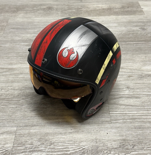 HJC Star Wars POE DAMERON Motorcycle Helmet w Blast Shield Men’s Size XXL
