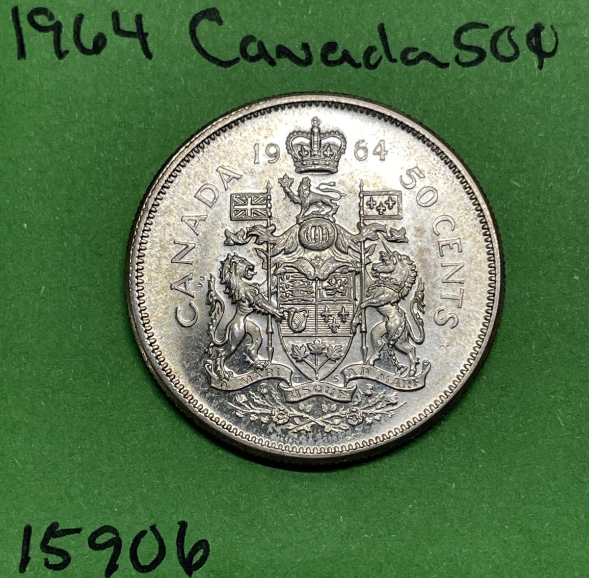 1964 Canada 🇨🇦 50 Cents Canadian Silver Half Dollar | eBay