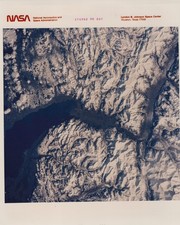 STS-60 Lake Geneva Vaud Valais France Earth View 1994 - Original NASA Photo