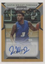 2019 Panini Prizm Draft Picks Neon Orange 51/125 Justin Wright-Foreman Auto 0c6