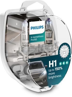 2x PHILIPS X-TREMEVISION PRO+150% H1 12V P14.5S GLÜHLAMPEN BOX | 12258XVPS2