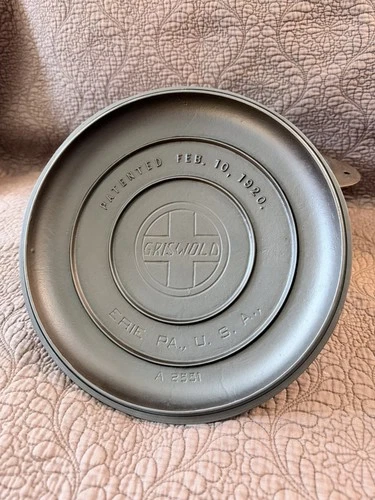 Vintage Griswold Tite-Top Baster Lid A2551 Slant Logo FULLY RESTORED lid only