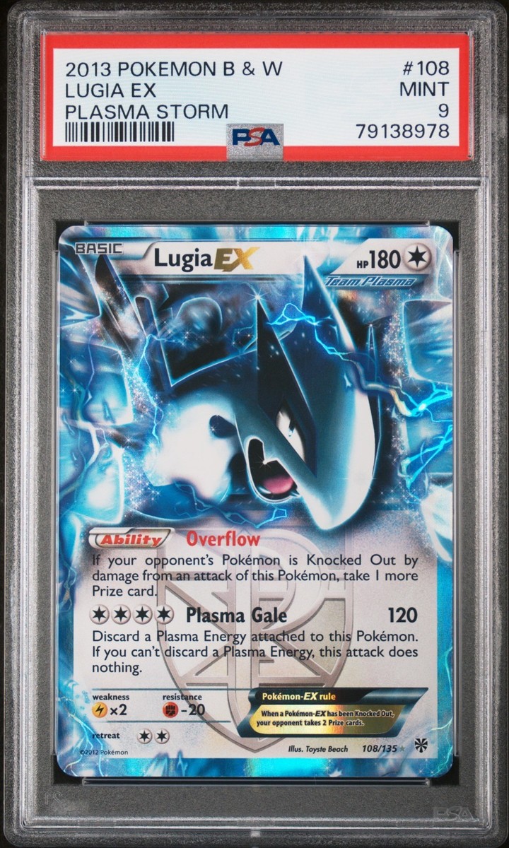Lugia EX 108/135 Plasma Storm Ultra Rare PSA 9 Mint Pokemon Card