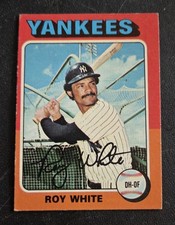 1975 Topps - Roy White - #375 - Yankees - DH OF