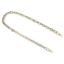Purse Chain Strap, 39.4 Inch Acrylic Strap Replacement for Handbag, Gray